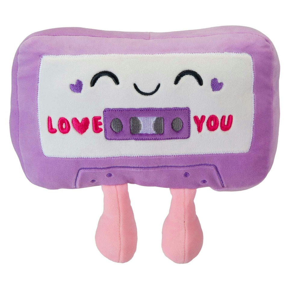 image 1 of Cassete Soft Toy Cute Plushie Huggable Cuddly Stuffed Toy Gift 25cm Purple