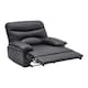 image 2 of Living and Home Manual Faux Leather Recliner Armchair - Black