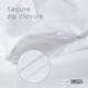 image 5 of Homescapes Waterproof Duvet Protector - Single White | Single