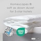 image 2 of Homescapes 4.5 Tog Duvet Luxury Super Microfibre for Summer Lightweight Hypoallergenic, Single
