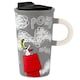 image 2 of Hallmark Peanuts Snoopy Colour Changing Ceramic Travel Mug with Lid