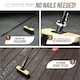 image 3 of Stiff PVC 10" Outdoor Yard Broom Heavy Duty Garden Brush with Black Metal Handle
