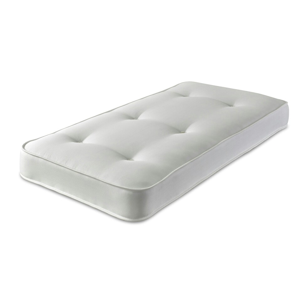 image 1 of Double-Sided Tufted Innerspring Mattress - 17cm Deep, Medium Comfort | White | Small Single