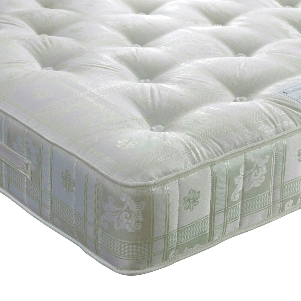 image 1 of Brandon Oatmeal Fabric Ottoman Bed And Majestic 1000 Pocket Sprung Mattress King Size N/A