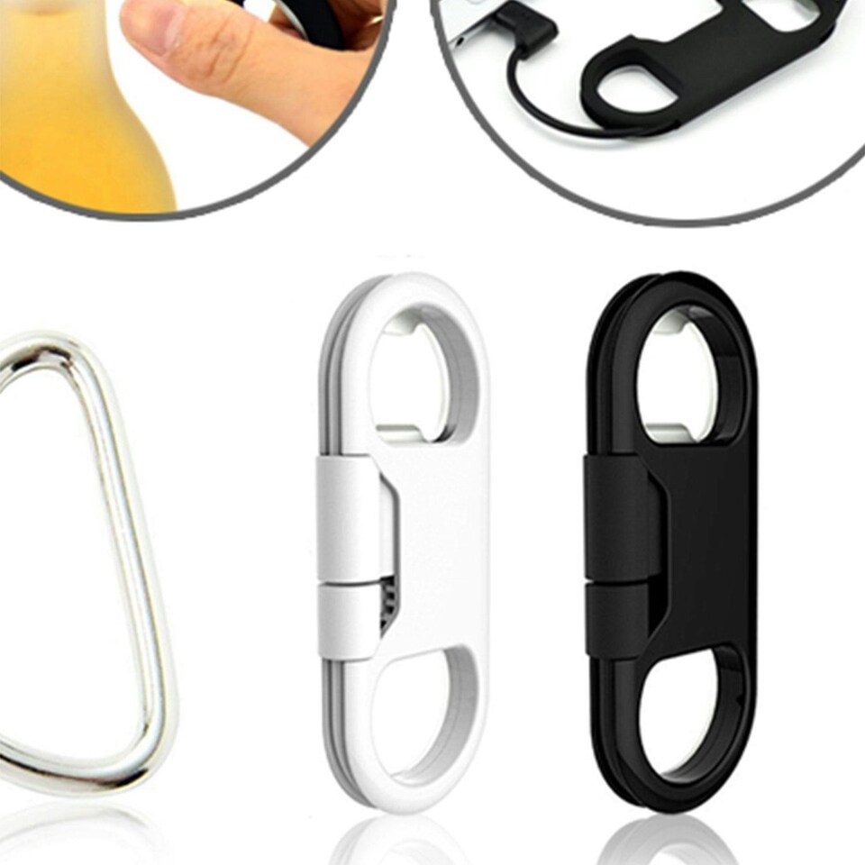image 1 of Cable with Bottle Opener 8Pin iPhone, White
