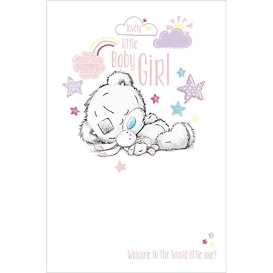 image 1 of Me To You Bear New Little Baby Girl Card