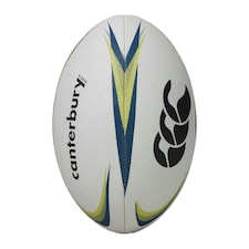 Canterbury Mentre Rugby Ball - White/Lime/Blue - 4