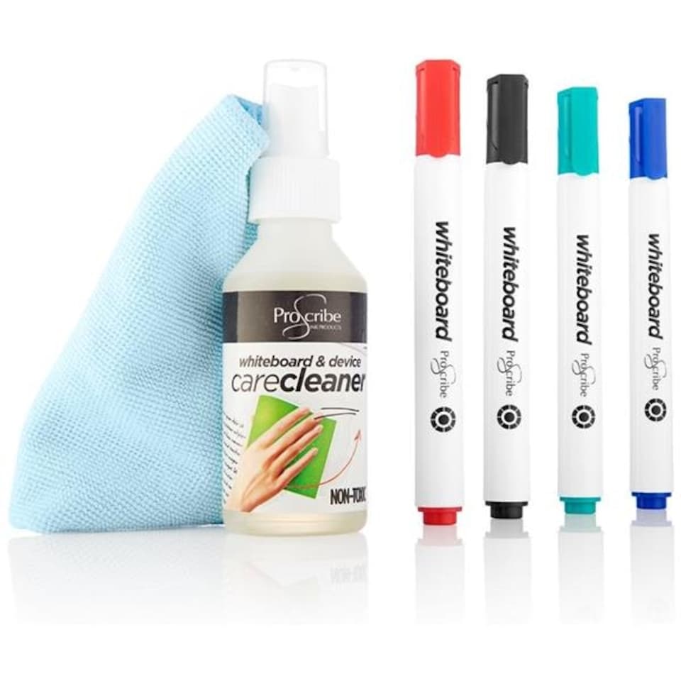 image 1 of Pack of 6 Piece Whiteboard Care Kit by Pro:scribe