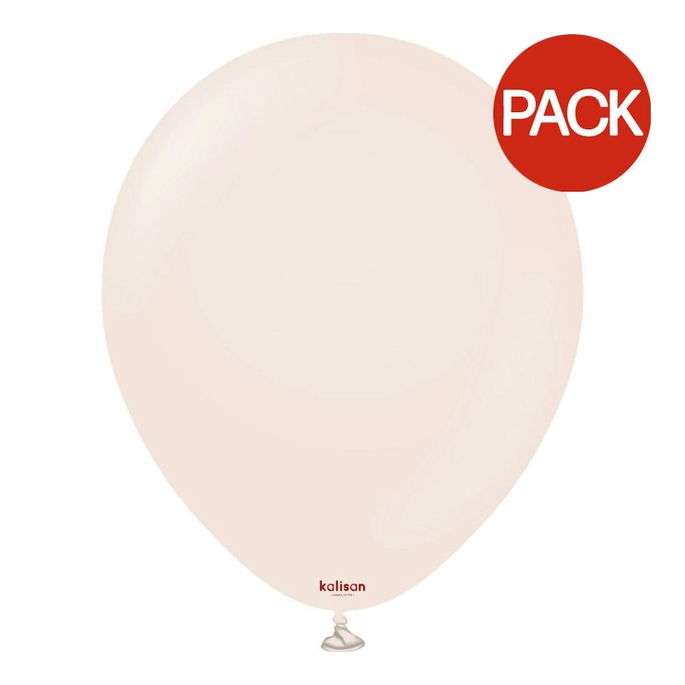 Kalisan Latex Plain Balloons (Pack of 25) - Pink Blush - One Size