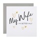 image 1 of Typography Design Wife Birthday Card