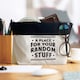 image 3 of Pre-personalised Top Bloke Storage Pouch Gift For Tools Bits and Pieces - Choose From Over 60 Names and Titles - Random Stuff | Grey