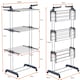 image 2 of Gr8 Home Large Tower Clothes Airer 3 Tier Folding Drying Rack Towel Dryer Laundry Horse