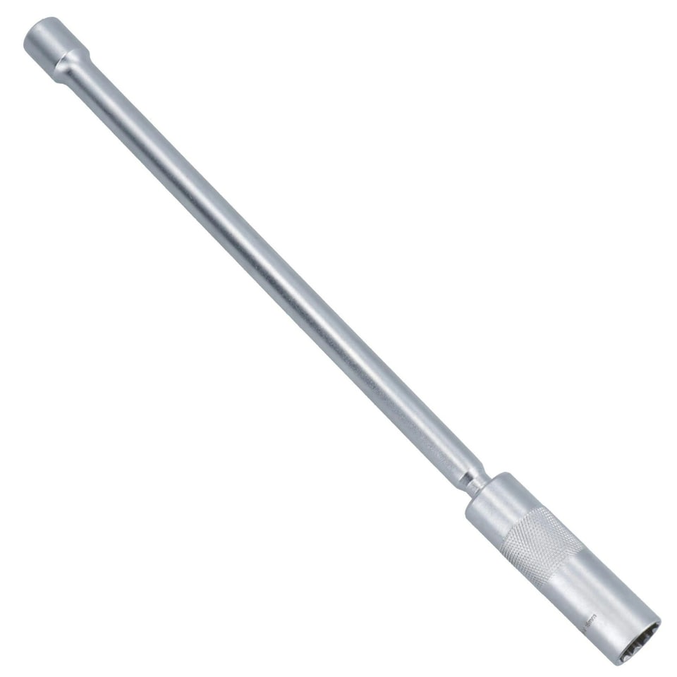 image 1 of 16mm Extra Long Spark Plug Socket with Universal Joint Thin Walled 3/8in Drive