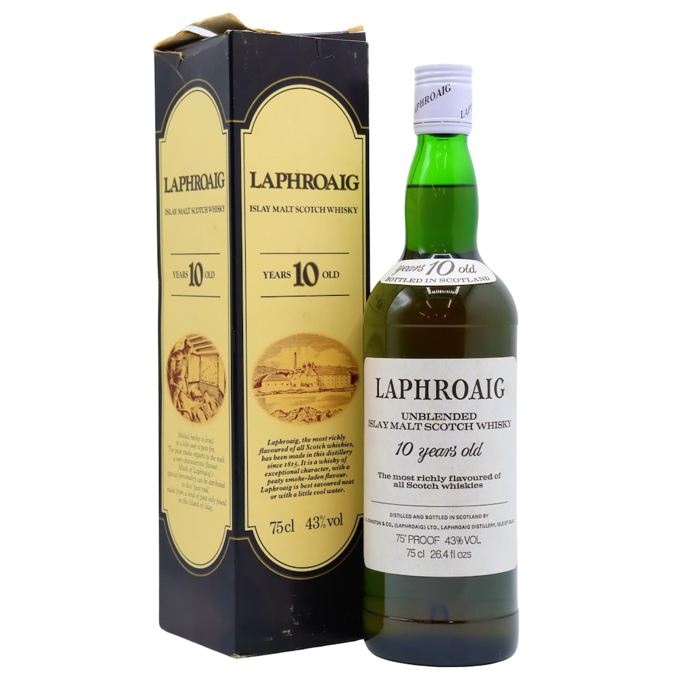 Laphroaig - Unblended Islay Scotch 10 year old Whisky