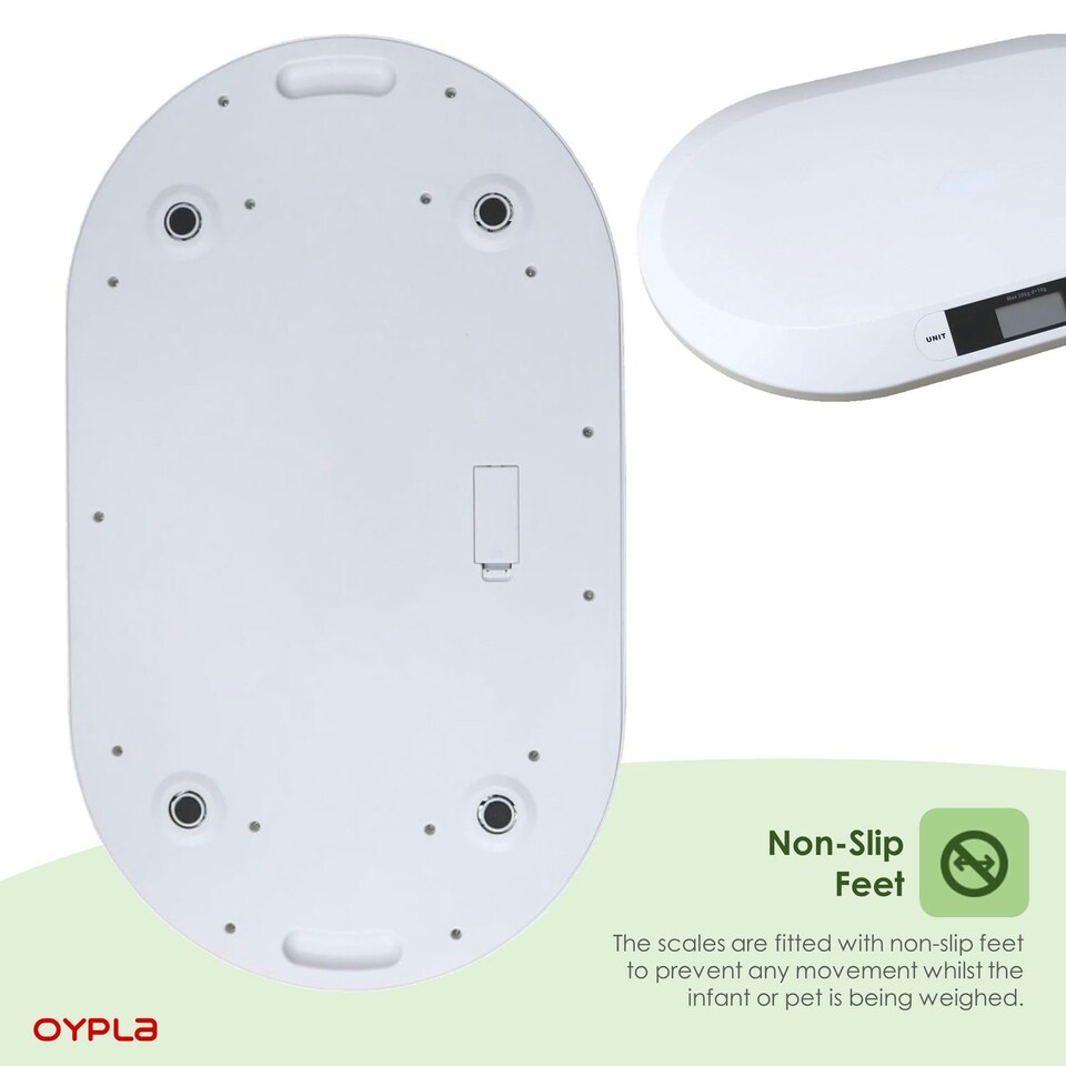 image 1 of Oypla Digital Electronic 20kg Baby Infant Pet Midwife's Weighing Bathroom Scales