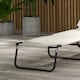 image 8 of Outsunny 2 Piece Reclining Chaise Lounge with 5-Level Adjustable Backrest Cream