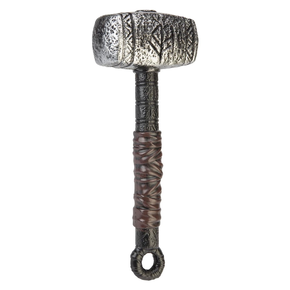 PMS Halloween Thor Hammer Prop Decoration, Grey