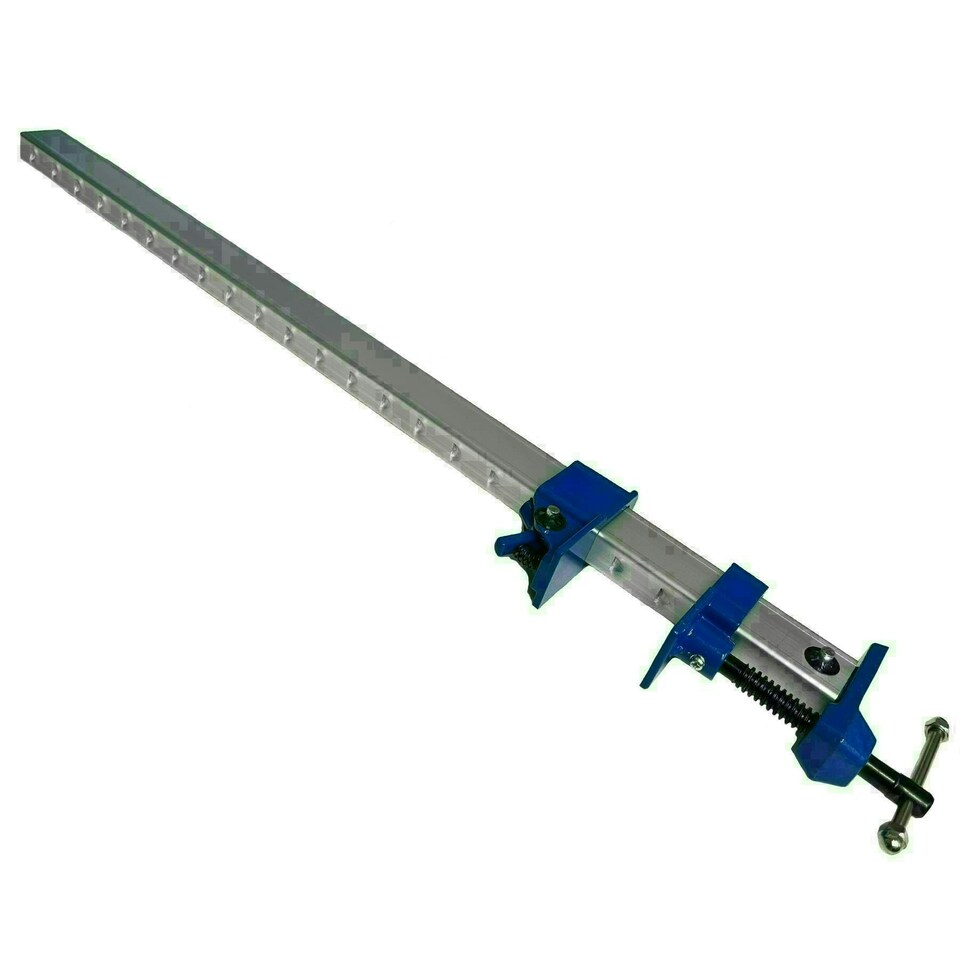 image 1 of 24" (600mm) Aluminium Sash Clamp Grip Bench Work Holder Vice Slide Cramp x 2