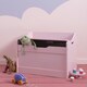 image 1 of Lola Toy Box Storage Organiser in Classic White Pink