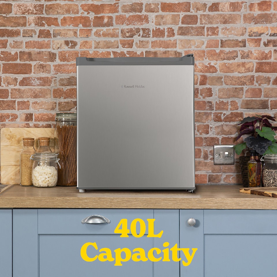 image 1 of Russell Hobbs RHTTLF2E1SS 40L Larder Fridge Stainless Steel