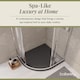 image 3 of Balterley Premium Shower Tray - Left Hand Offset Quadrant | Grey | Grey Slate | 1