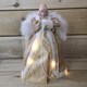 image 3 of 30cm Premier Gold Angel Lit Tree Topper With Warm White LEDs