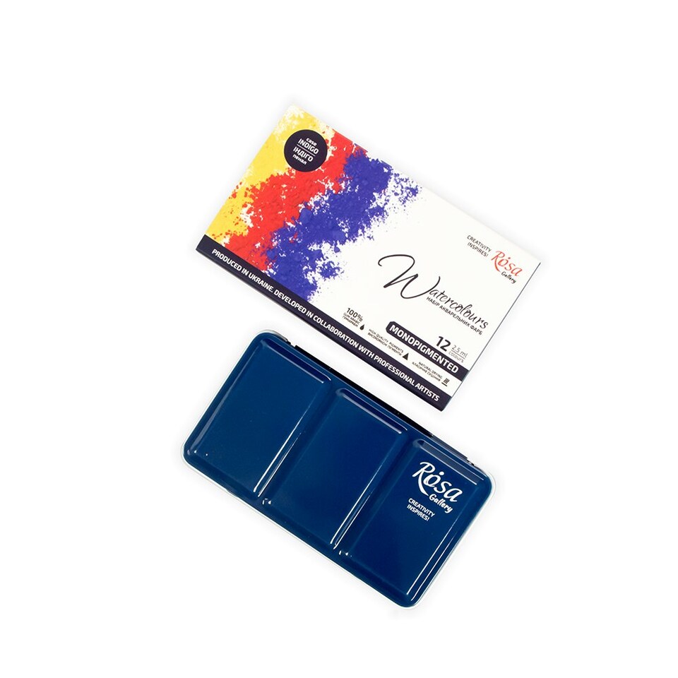 image 1 of Pack of 12 Monopigmented Assorted Watercolours Paints by Rosa Gallery