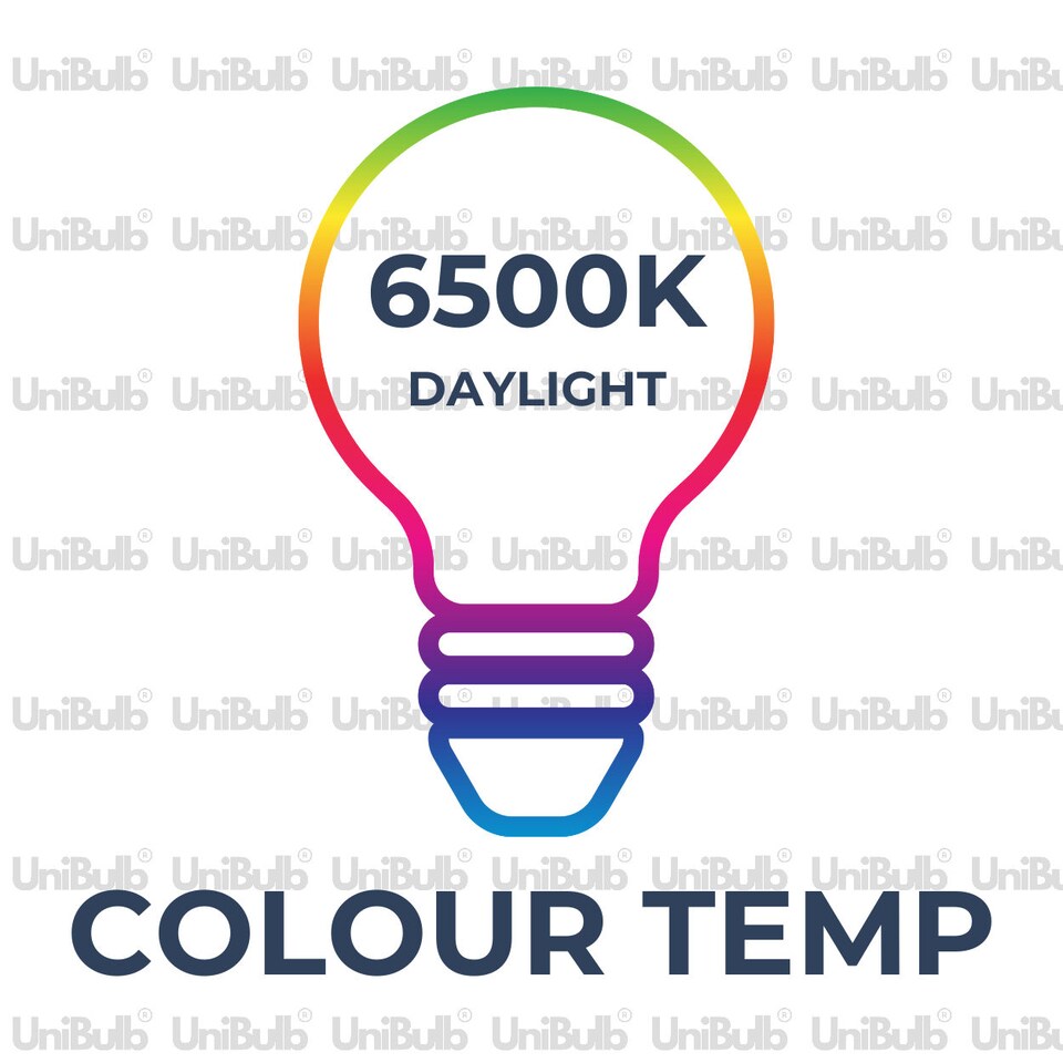 image 1 of UniBulb LED GU10 345lm 3.6W 6500K (Daylight) Spotlight Downlight Light Bulb - Pack of 10 | White | Daylight | 10