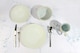 image 3 of 16pc Reactive Glaze Cream Dinner Set