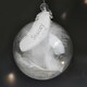 image 3 of Personalised Name & Date Feather Glass Bauble