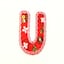 Multicoloured Letter U
