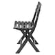 image 3 of Plastic Black Garden Table with Chair's | Black | 7