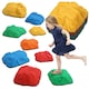 image 1 of AIYAPLAY Balance Stepping Stones, 9-Piece Balance Stones for Kids, Ages 3-8