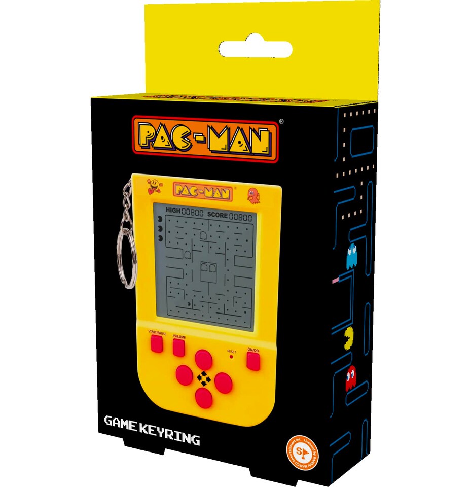 image 1 of PAC-MAN Mini Arcade Keychain LCD Handheld Game with Original Sounds