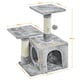 image 3 of Yaheetech Cat Activity Center with Condo Light Grey