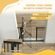 image 4 of PawHut Adjustable Safety Gate w/ 1 Extensions and Four Adjustable Screws, Black