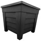 image 3 of Set Of Black Grosvenor Planter Sets 2 Troughs & 2 Square Perfect For Home & Garden Use Black