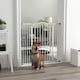 image 6 of PawHut 74-100cm Adjustable Metal Pet Gate Safety Barrier w/Auto-Close Door White