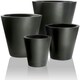 image 5 of Primrose Polystone Calgary Black Tall Indoor Outdoor Garden Planter 69cm