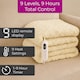 image 4 of Neo Electric Cable Knit Heated Throw Reversible Blanket Fleece Sherpa 9 Heat Settings Machine Washable | Cream | NATURAL | One Size | 1