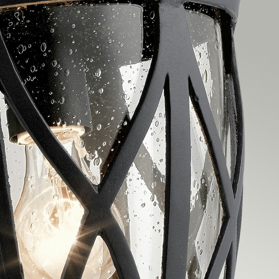 image 1 of Admirals Cove Outdoor 1 Light Wall Lantern, Textured Black, IP44, E27