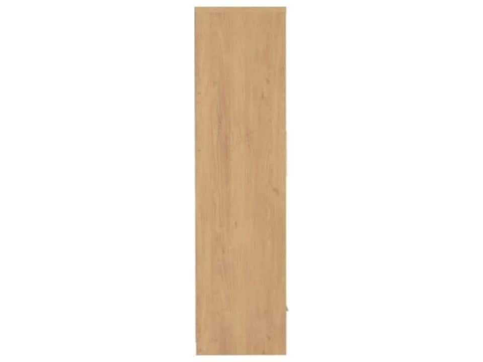 image 1 of Seville 2 Door 1 Drawer Wardrobe - L47 x W76 x H180 cm - Grey High Gloss/Light Oak Effect Veneer | Grey