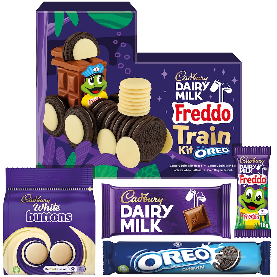 image 1 of Cadbury Dairy Milk & Oreo Biscuit Train Kit
