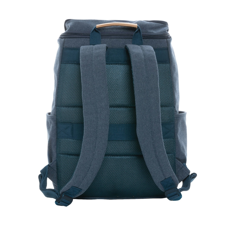 image 1 of XD Collection Impact Aware Recycled Canvas Laptop Backpack - Blue - One Size | Blue