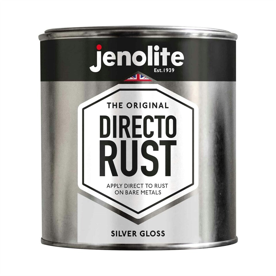 image 1 of Jenolite Directorust Metallic Gloss Primer Paint - Silver - 1l