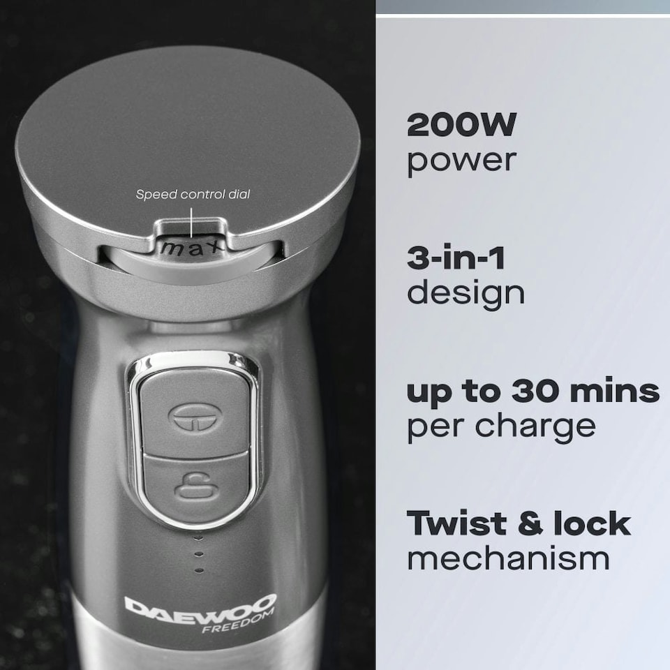 image 1 of Daewoo Freedom, Pro Cordless 3-In-1 Hand Blender