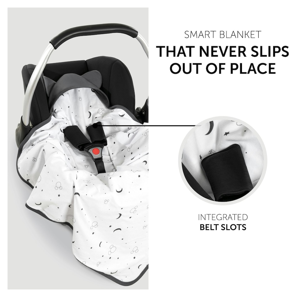 image 1 of Hauck Disney Snuggle N Dream - Mickey Mouse Anthracite