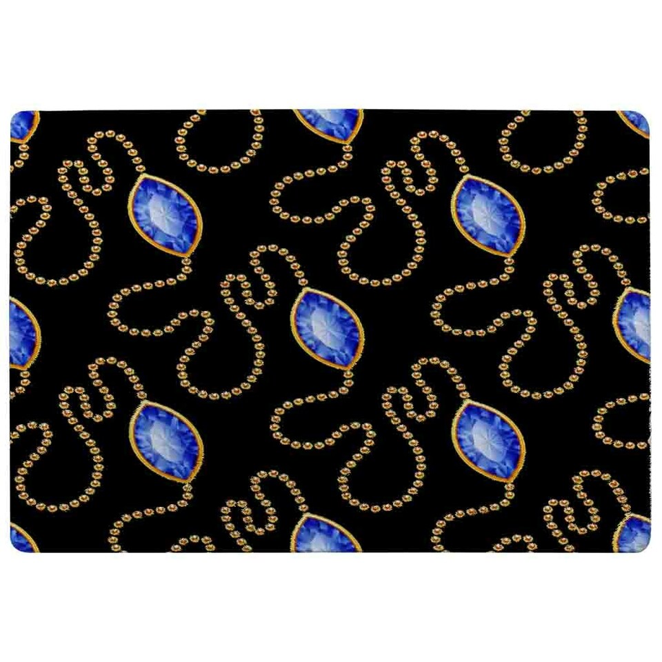image 1 of Diamond Necklaces (Rug) Black | Large: 140x200cm