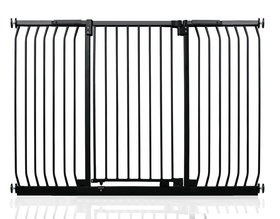 image 1 of Safetots Extra Tall Elite Safety Gate, 161cm - 170cm, Matt Black, Extra Tall 96.8cm in Height, Pressure Fit Stair Gate, Baby Gate for Doors Hallways and Spaces, Safety Barrier, Easy Installation
