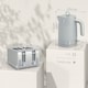 image 5 of HOMCOM Kettle and Toaster Set, 1.7L 3000W Rapid Boil Jug Kettle with Otter Thermostat, Limescale Filter, 4 Slice Toaster with 7 Browning Controls, Crumb Tray, Grey | Grey